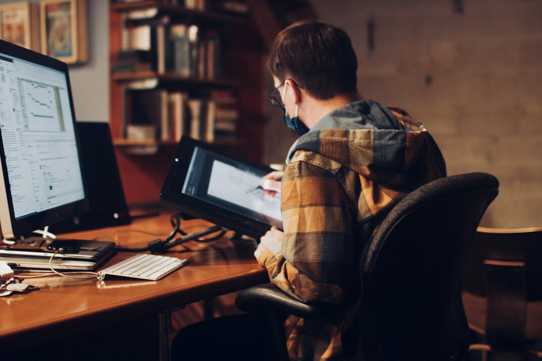 inspiring coder at desk