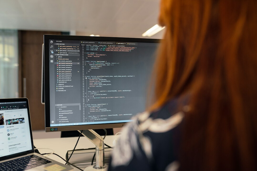 woman switching careers to coding