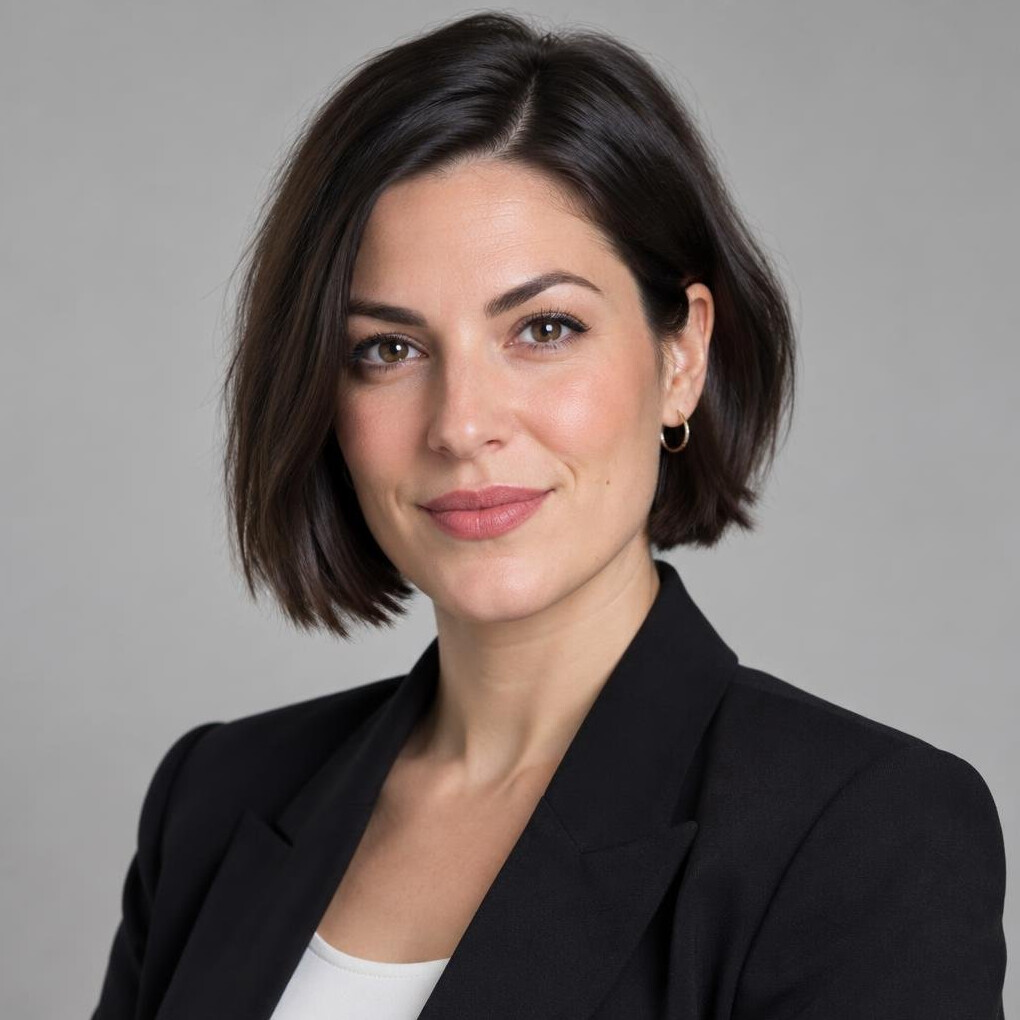 Portrait of a Croatian woman with short hair
